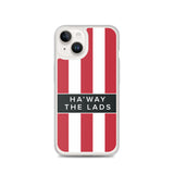 Ha'way The Lads Red and White Stripes SAFC Mackem iPhone Case