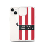 Ha'way The Lads Red and White Stripes SAFC Mackem iPhone Case