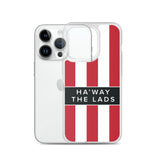 Ha'way The Lads Red and White Stripes SAFC Mackem iPhone Case