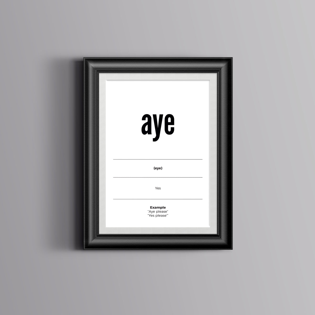 Aye Sunderland Mackem Dictionary Print – Mackem Cards