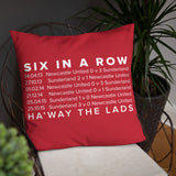 6 In A row SAFC Mackem Cushion