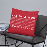 6 In A row SAFC Mackem Cushion
