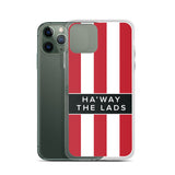 Ha'way The Lads Red and White Stripes SAFC Mackem iPhone Case