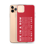 6 In A Row SAFC Macekm iPhone Case