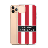 Ha'way The Lads Red and White Stripes SAFC Mackem iPhone Case