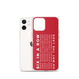 6 In A Row SAFC Macekm iPhone Case