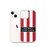 Ha'way The Lads Red and White Stripes SAFC Mackem iPhone Case