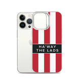 Ha'way The Lads Red and White Stripes SAFC Mackem iPhone Case