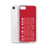 6 In A Row SAFC Macekm iPhone Case