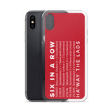 6 In A Row SAFC Macekm iPhone Case
