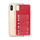 6 In A Row SAFC Macekm iPhone Case