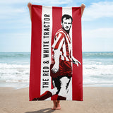 John Kay Red and White Tractor SAFC Mackem Towel