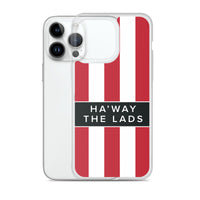 Ha'way The Lads Red and White Stripes SAFC Mackem iPhone Case