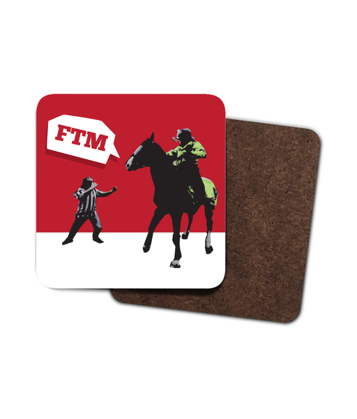 Geordie Horse Puncher FTM SAFC Mackem Single Hardboard Coaster