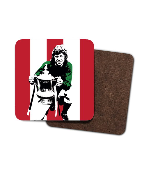 Jimmy Montgomery 1973 FA Cup Final SAFC Mackem Single Hardboard Coaster