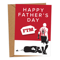 Happy Father's Day FTM Lee Cattermole Mackem Card Father's Day Card