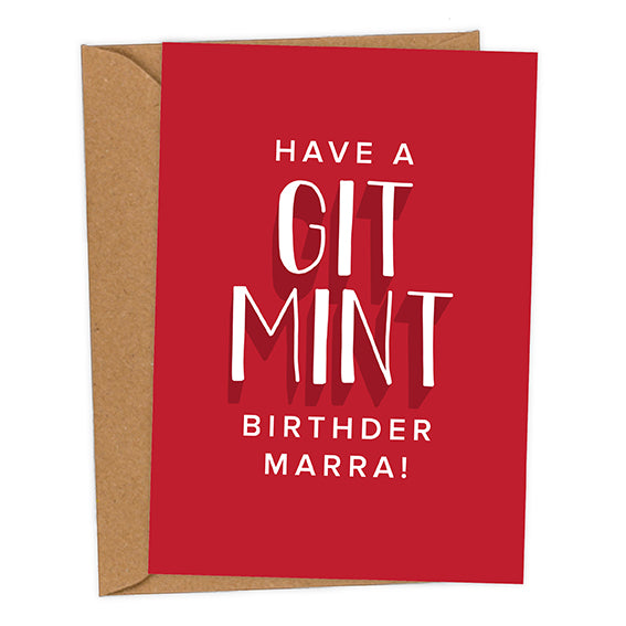 Have A Git Mint Birthder Marra! Mackem Birthday Card