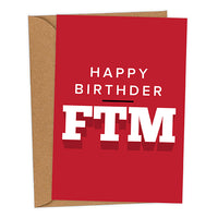 Happy Birthder FTM SAFC Mackem Birthday Card