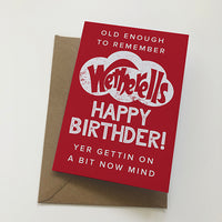 Old Enough To Remember Wetherells Mackem Card Birthday Card