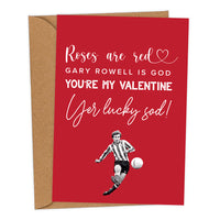 Gary Rowell Mackem Valentine's card