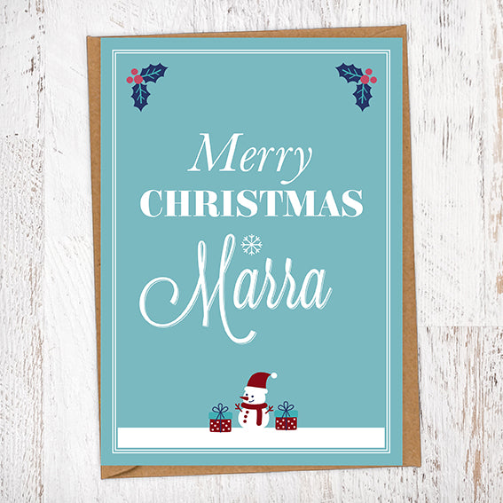 Merry Christmas Marra Mackem Christmas Card