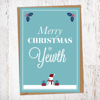 Merry Christmas Yewth Mackem Christmas Card