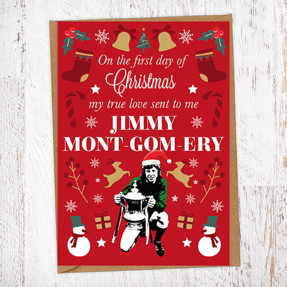 On the First Day of Christmas Monty Mackem Christmas card