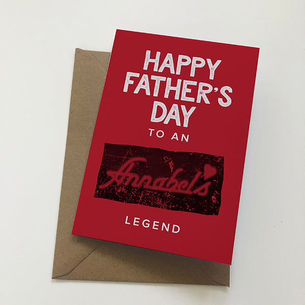 Happy Father's Day To An Annabel's Legend Mackem Card Father's Day Card