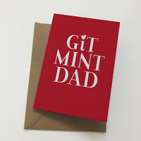 Git Mint Dad Mackem Card Father's Day Card