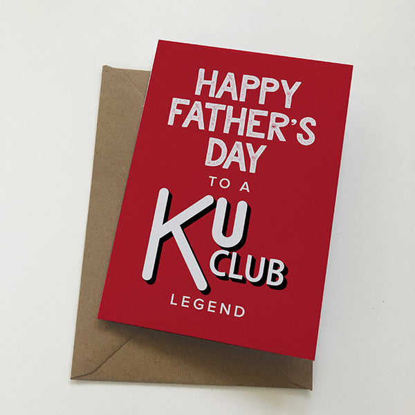 Happy Father's Day To A Ku Club Legend Mackem Card Father's Day Card