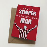 Sewper Mother's Day Mar Mackem Mother's Day Card