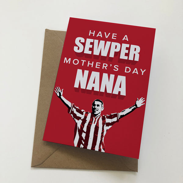 Sewper Mother's Day Nana Mackem Mother's Day Card