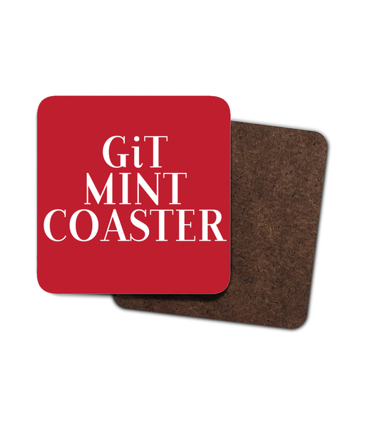 Git Mint Coaster Mackem Single Hardboard Coaster