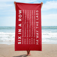 6 In a Row SAFC Mackem Towel