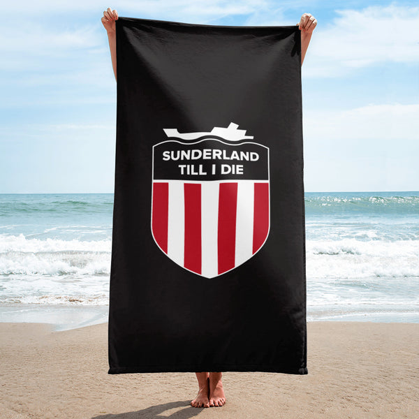 Black Sunderland Till I Die SAFC Mackem Towel