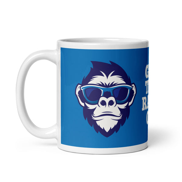 Blue Monkey Rave Get The Rave On Blue Monkey Mackem Mug – Mackem Cards